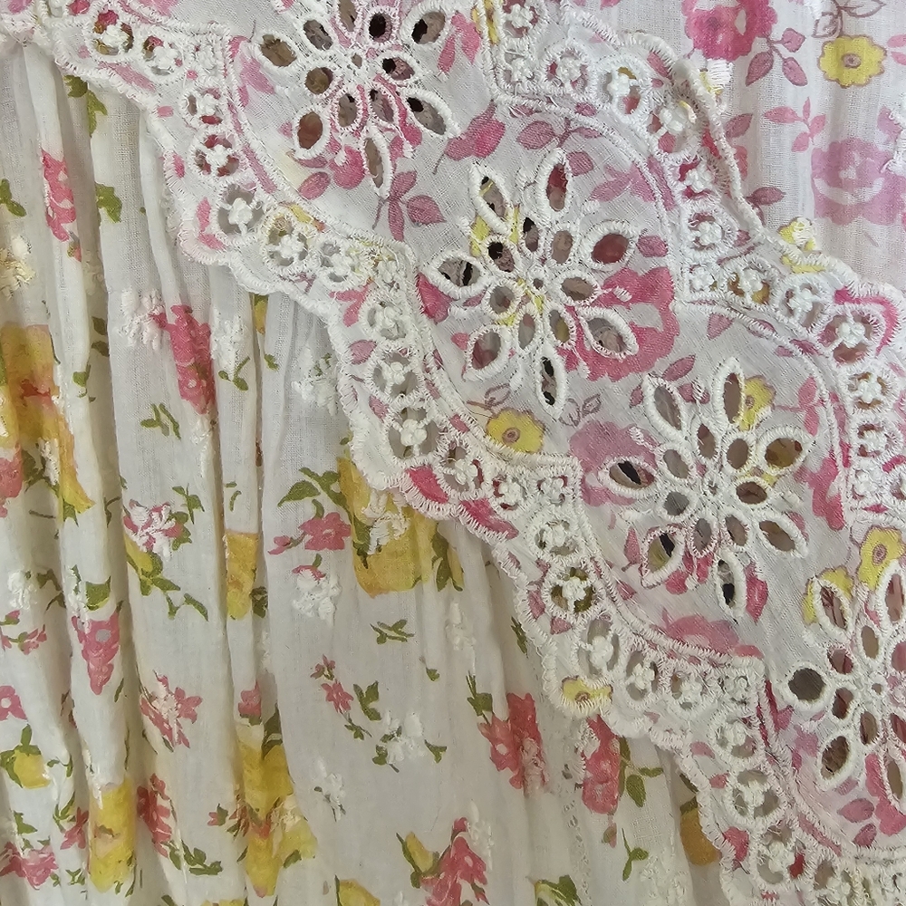 LoveShackFancy Archer Dress Lemonade Stand Size 8 Fairycore Cottagecore Western - Picture 7 of 7